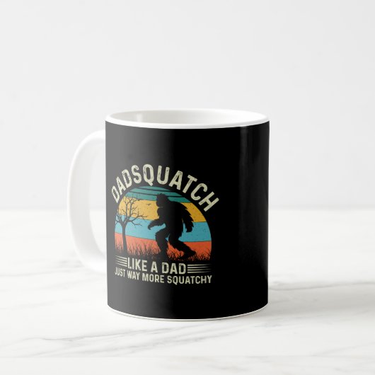 Dadsquatch wie ein Vater, nur viel kitzler Kaffeetasse (Vorderseite Links)