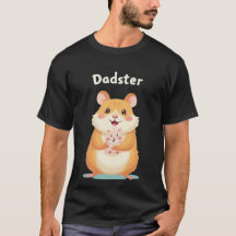 Dadster - Father's Day Hamster T-Shirt für TinyFur