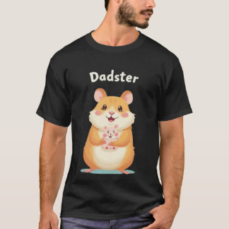 Dadster - Father's Day Hamster T-Shirt für TinyFur