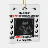 Dadto be from Bump Christmas Custom Foto Keramikornament (Rechts)