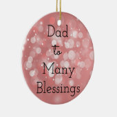 DadTo viel Segen Keramikornament (Rechts)