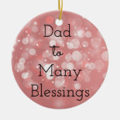 DadTo viel Segen Keramikornament (Vorne)