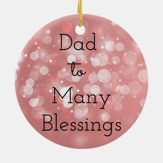 DadTo viel Segen Keramikornament (Hinten)