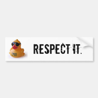 Daduck, respektieren es autoaufkleber