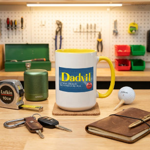 Dadvil Extreme Strength Lustiger Papa Kaffeebecher Tasse