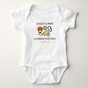 Dadys kleiner Kletterpartner Süßer Kletterer Baby Strampler