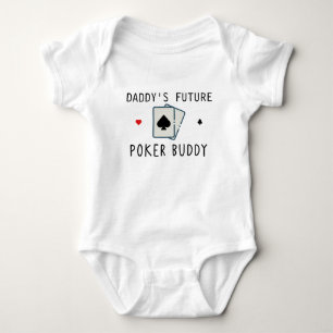 Dadys zukünftiges Poker-Kartenspiel für Kumpel Baby Strampler
