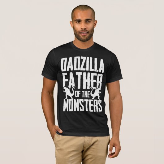 Dadzilla Vater der Monster Funny T-Shirt (Vorne ganz)