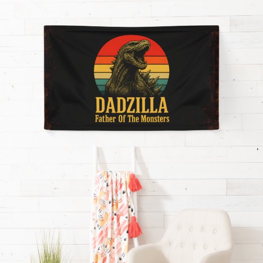 Dadzilla Vater der Monster Vatertag Banner (Insitu)