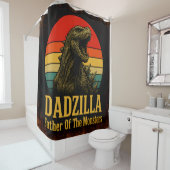 Dadzilla Vater der Monster Vatertag Duschvorhang (Beispiel)