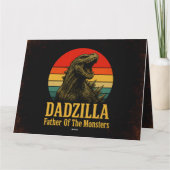 Dadzilla Vater der Monster Vatertag Karte (Rückseite)