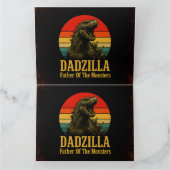 Dadzilla Vater der Monster Vatertag Karte (Innenseite)