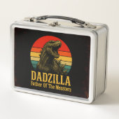 Dadzilla Vater der Monster Vatertag Metall Brotdose (Vorderseite)