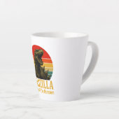Dadzilla Vater der Monster Vatertag Milchtasse (Rechte Ecke)