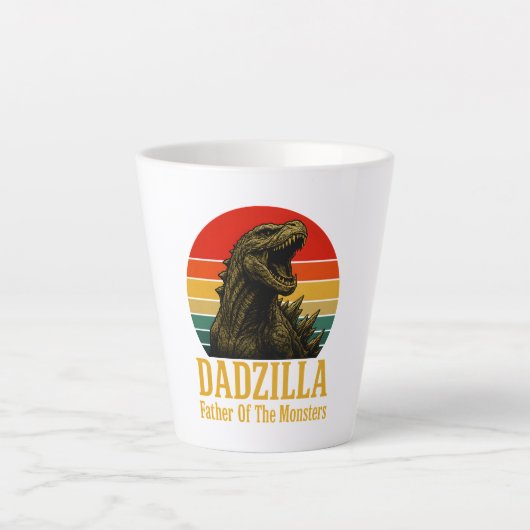 Dadzilla Vater der Monster Vatertag Milchtasse (Vorderseite)