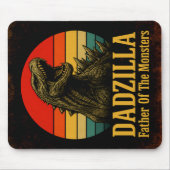 Dadzilla Vater der Monster Vatertag Mousepad (Vorne)