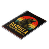 Dadzilla Vater der Monster Vatertag Notizblock (Linke Seite)