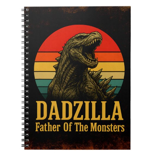 Dadzilla Vater der Monster Vatertag Notizblock (Vorderseite)