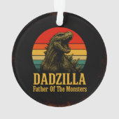 Dadzilla Vater der Monster Vatertag Ornament (Rückseite)