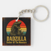 Dadzilla Vater der Monster Vatertag Schlüsselanhänger (Rückseite)