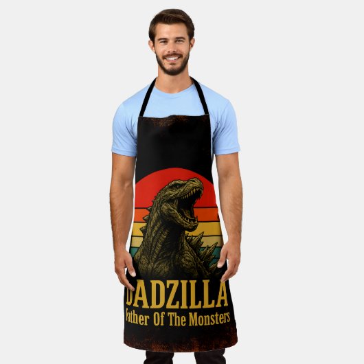 Dadzilla Vater der Monster Vatertag Schürze (Getragen)