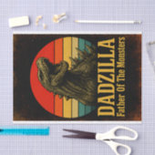 Dadzilla Vater der Monster Vatertag Seidenpapier (Handwerk)