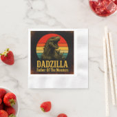 Dadzilla Vater der Monster Vatertag Serviette (Beispiel)