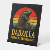 Dadzilla Vater der Monster Vatertag Sockelschild (Vorderseite)