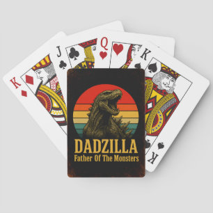 Dadzilla Vater der Monster Vatertag Spielkarten