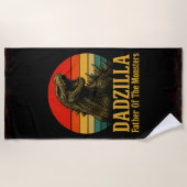 Dadzilla Vater der Monster Vatertag Strandtuch (Vorderseite)