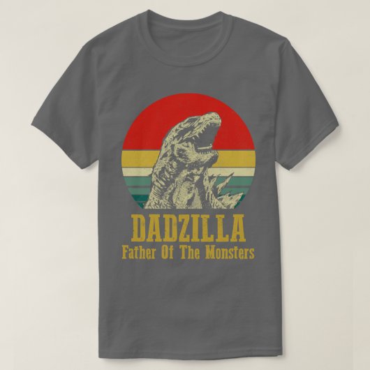 Dadzilla Vater von Monstern T-Shirt (Design vorne)