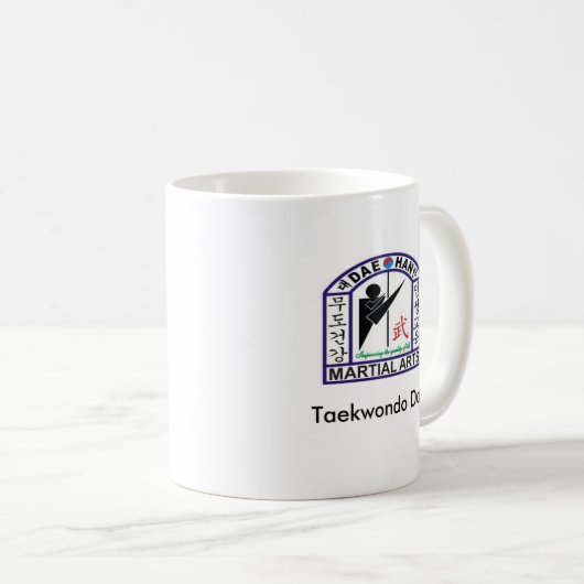 Dae Han Logo, Taekwondo-Vater Kaffeetasse (VorderseiteRechts)