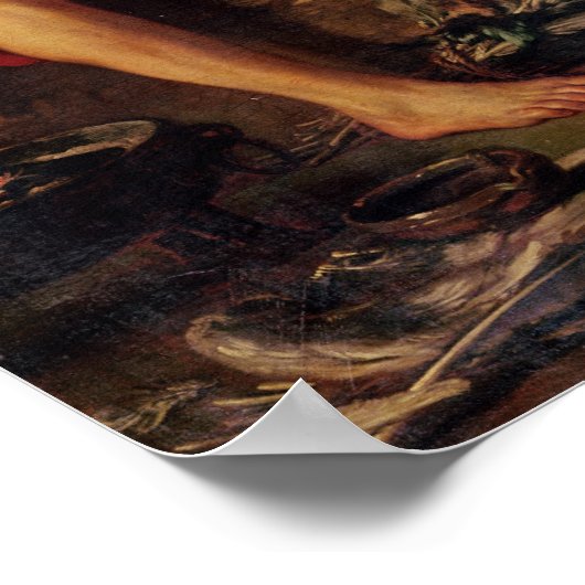 Daedalus Attaching Icarus' Wings, c.1754 Poster (Ecke)