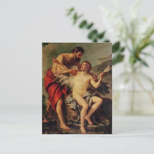 Daedalus Attaching Icarus' Wings, c.1754 Postkarte (Stehend Vorderseite)