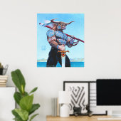 Daedalus Minotaur, kretischer Druck Poster (Heimbüro)
