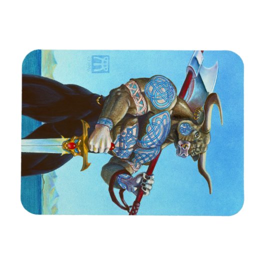 Daedalus Minotaur von Kreta Magnet (Horizontal)