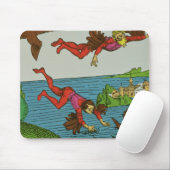 Daedalus und Ikarus, 15. Jahrhundert Mousepad (Mit Mouse)