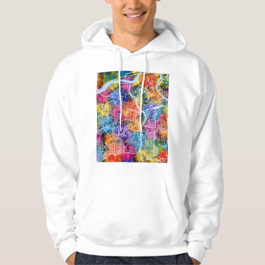 Daegu South Korea City Map Hoodie (Vorderseite)