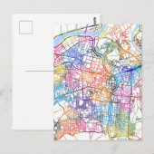 Daegu Südkorea City Map Postkarte (Vorne/Hinten)
