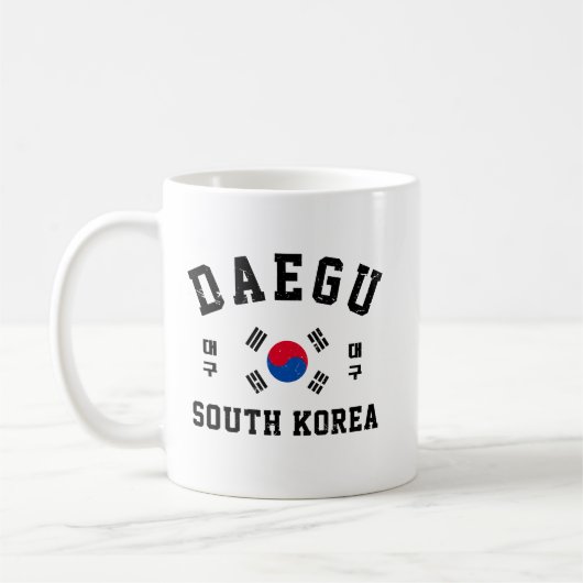 Daegu Südkorea Kaffeetasse (Links)
