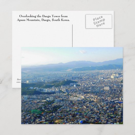 Daegu, Südkorea Postkarte (Vorne/Hinten)