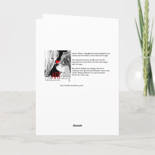 DAEJA AM STRAND Der ARTdog-Chow Karte (Rückseite)