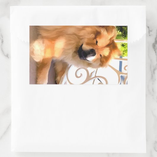 DAEJA AM STRANDHAUS-AUFkleber Rechteckiger Aufkleber (Tasche)