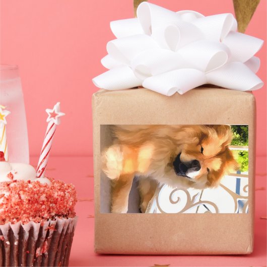 DAEJA AM STRANDHAUS-AUFkleber Rechteckiger Aufkleber (Party)