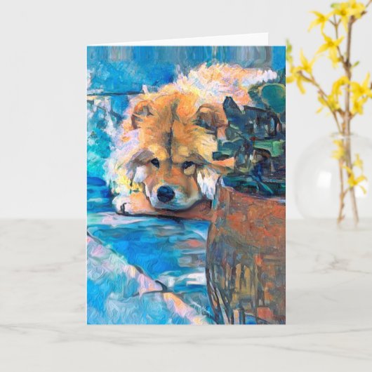 DAEJA bei Strandhaus Kunstkarten Karte (Gelbe Blume)