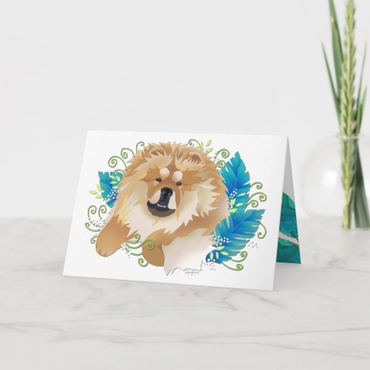 DAEJA VU Chow Art cards Feiertagskarte (Vorderseite)