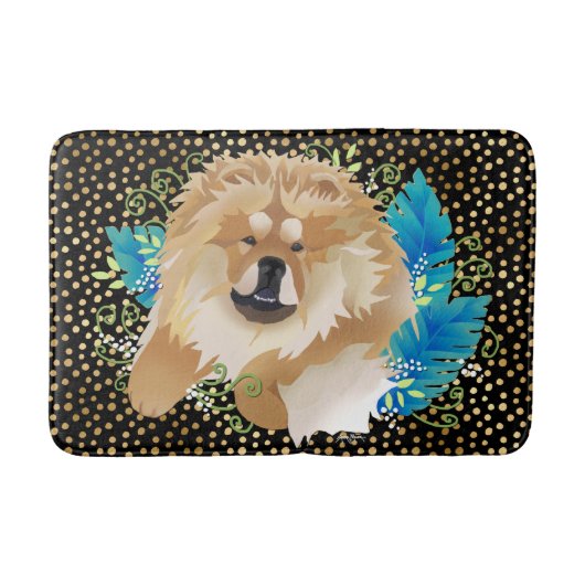 DAEJA VU Chow-Chow (schwarzes Gold) Kiste/Badmatte Badematte (Vorderseite)