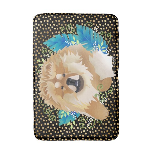 DAEJA VU Chow-Chow (schwarzes Gold) Kiste/Badmatte Badematte (Vorderseite Vertikal)