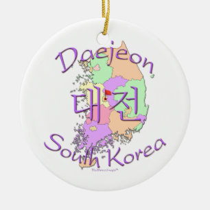 Daejeon Südkorea Keramikornament