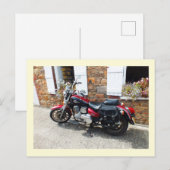 Daelim-Motorrad Postkarte (Vorne/Hinten)